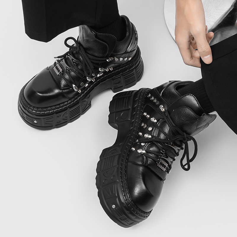 Новые готические панк-ботинки  – обзор и цена Men'S Shoes Increase Height