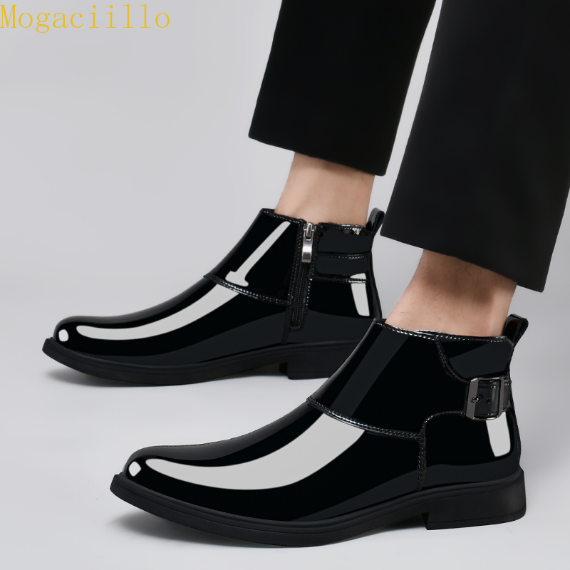 Мужские черные глянцевые ботин – обзор и цена Men'S Shoes Hey Dude